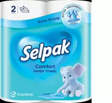 SELPAK Comfort paper towels, 2-ply, 11.52m, 90 sheets, 2 rolls