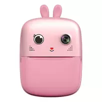 Hurtel Mini Thermal Printer for Kids with Camera and Camcorder - Pink
