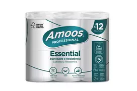 Amoos Toilet paper rolls with perforation, 12/pack, 2-ply, 24 m, 108 mm