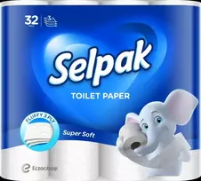 SELPAK Toilet paper, 3-ply, 16.8m, 140 sheets, 32 rolls