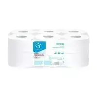 Papernet Toilet paper 2 ply, 9.7 cm x 170 m, white, pure cellulose