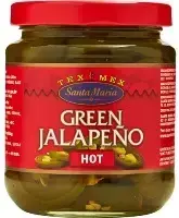 Santa Maria Green Jalapeño peppers, sliced, 215g,