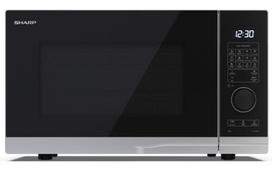 SHARP YC-PG284AE-S microwave, Black, Silver Grill, countertop microwave, 28 L, 900 W