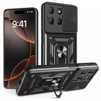 TFO Defender Slide Case for Motorola Moto G15, Black
