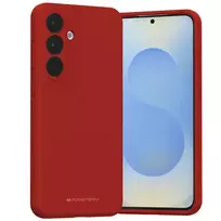 Mercury silicone phone case for Samsung Galaxy S25 FE (S731), red