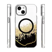TFO Epoxy Mag phone case with MagSafe support for iPhone 15, black