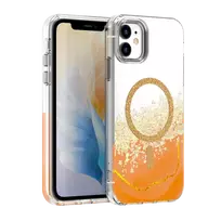 TFO Epoxy Mag phone case with MagSafe support for iPhone 11, orange