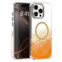 TFO Epoxy Mag phone case with MagSafe support for iPhone 16 Pro Max orange