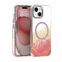 TFO Epoxy Mag phone case with MagSafe support for iPhone 13 | iPhone 14 pink