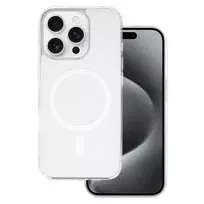 Toptel Glossy phone case with MagSafe support for iPhone 15 Pro Max, white