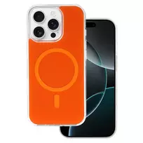 Toptel Glossy phone case with MagSafe support for iPhone 16 Pro, orange