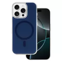 Toptel Glossy phone case with MagSafe support for iPhone 16 Pro Max, blue