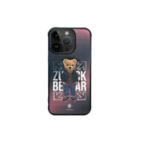Zuck Bear California Cool phone case with MagSafe support for iPhone 15 Pro Max, blue