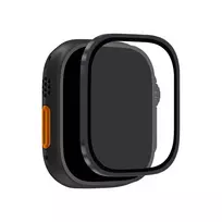 PURO Tempered Glass Screen Protector with Titanium Bezel for Apple Watch Ultra / Ultra 2 / Ultra 3