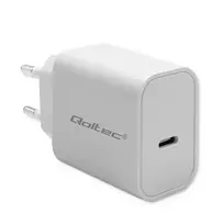 Qoltec Super Quick travel charger | 20W | PD | USB-C | white