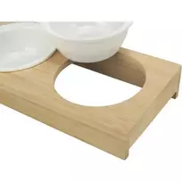Trixie Animal bowls, ceramic – Set of 2, 0.25 l each, ø 12 cm, 30×5×14 cm