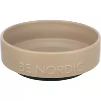 Trixie Spoil your pets with the BE NORDIC bowl, ceramic/rubber, 0.5 l/ø 16 cm