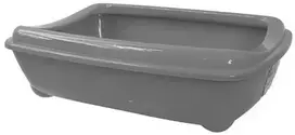 Placek Cat litter tray: Magic Cat Litter Tray with rim, Economy size, 42*31*13cm, grey