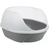 Trixie Cat litter tray: Simao cat litter tray, high rim, 48 × 30 × 58 cm, grey