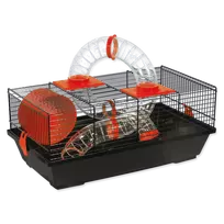 Placek Cage - Libor black, accessories orange, 50.5*28*21cm
