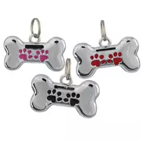 Trixie Medallion and address holders: Fancy I.D. tag, bone-shaped, 3.5 × 2 cm/1 piece