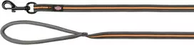 Trixie Fusion tracking leash, rubberized, M-XL: 3 m | 17 mm, graphite | papaya