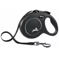 Flexi Inertia Leashes for dogs: Trixie New Classic Tape Leashes, Length: 5 m, black