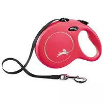 Flexi Inertia dog leash: Trixie New Classic, tape leash, S: 5 m, red