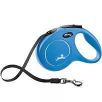 Flexi Inertia dog leash: Trixie New Classic, tape leash, S: 5 m, blue