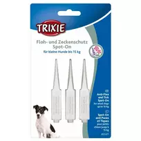 Trixie Flea and tick protection for dogs, effective against fleas and ticks: Spot On for small dogs, 3 x 1.5ml
