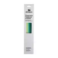 Stanley Set of 4 straws for thermo mugs, The Quencher Travel Tumbler Straws, 0.89L, green