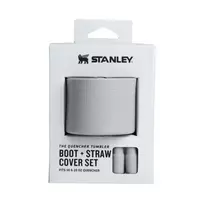 Stanley Set of 2 protective covers and straw caps for thermal mugs, 0.89L/0.59L – The Quencher Boot + Straw Topper, light gray