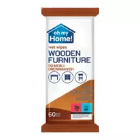 PRESTO 60 Wet Wipes for Wood Furniture.
