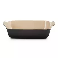 LE CREUSET Rectangular Heritage Stoneware 26x19cm / 2.4L black
