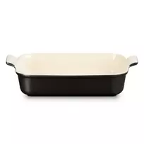 LE CREUSET Rectangular Heritage Stoneware 32x24cm / 4L black