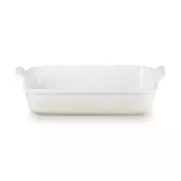 LE CREUSET Rectangular Heritage Stoneware 32x24cm / 4L white