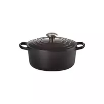LE CREUSET Round cast iron pot, Ø26cm / 5.3L, matte black