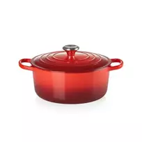 LE CREUSET Round cast iron pot, 26cm diameter / 5.3L, red