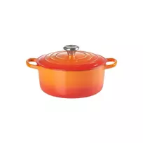 LE CREUSET Round cast iron pot, Ø26cm / 5.3L, orange