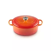 LE CREUSET Oval cast iron pot, 27cm / 4.1L, orange