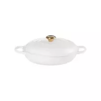 LE CREUSET Shallow 30cm / 3.5L white cast iron pot