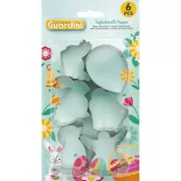 Guardini Cookie and gingerbread cutter set, 6 pieces. Easter designs, 5-6x2cm
