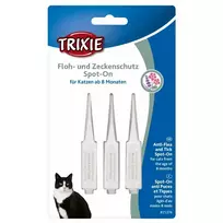 Trixie Flea and tick prevention for cats: Spot:On, 3 x 1 ml
