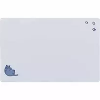 Trixie Placemat: Place mat fat cat/paws, 44 × 28 cm, grey