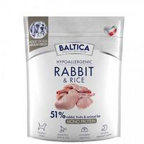 BALTICA Nutraceutic Hypoallergenic M Rabbit with rice – sausas maistas šunims – 1kg