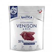 BALTICA Nutraceutic Hypoallergenic Small breeds Venison with rice – sausas maistas šunims – 1kg
