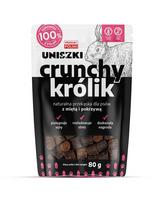 UNISZKI Crunchy Triušis su Mėta ir Dilgėlėmis – Skanėstas Šunims – 80g