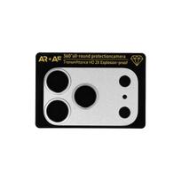 Apsauginis stiklas Aluminum Metal Camera Full Cover Lens on camera skirtas Apple iPhone 17 Pro Max silver (camera island+mesh)