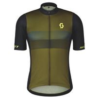 Marškinėliai vyr. trumpom rankovėm Scott RC Team 10 SS  fir green/bitter yellow