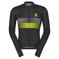 Marškinėliai vyr. ilgom rankovėm Scott RC Team 10 LS black/sulphur yellow